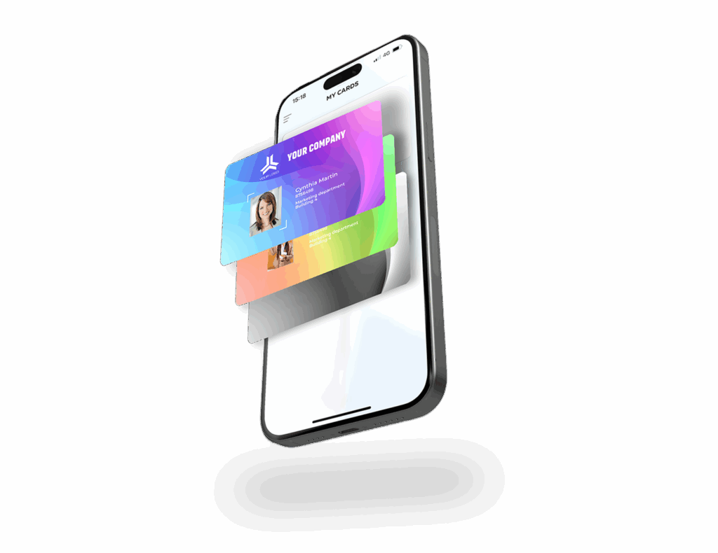 smartphone with customized virtual badges