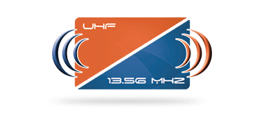 Illustration badge hybrid UHF 13,56khz