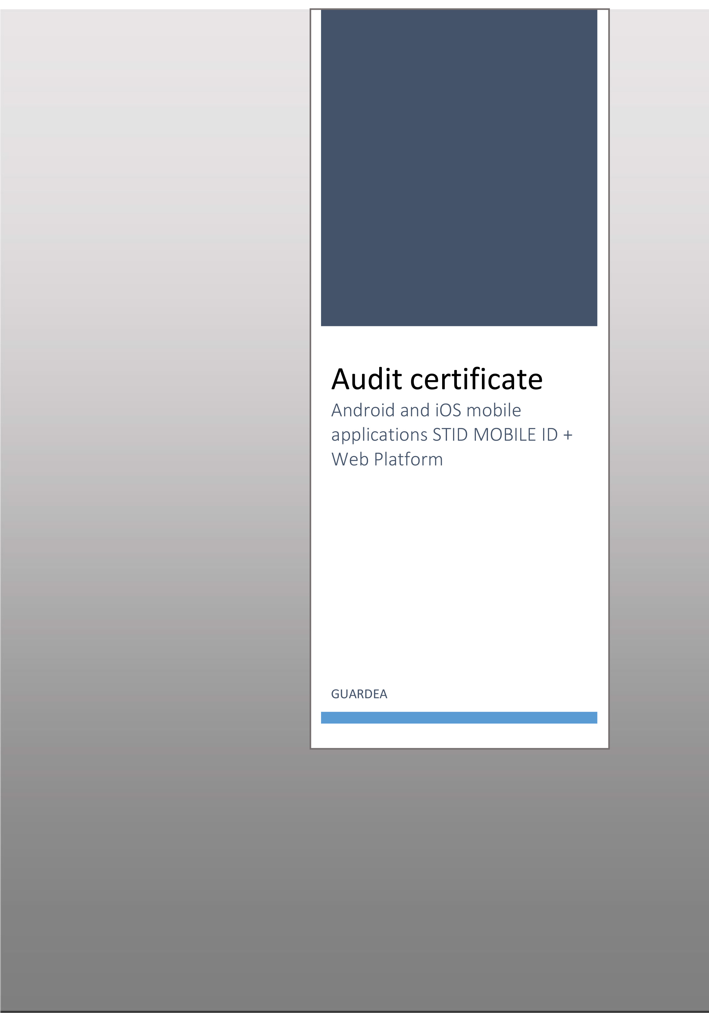 Audit Certificate STID 2022