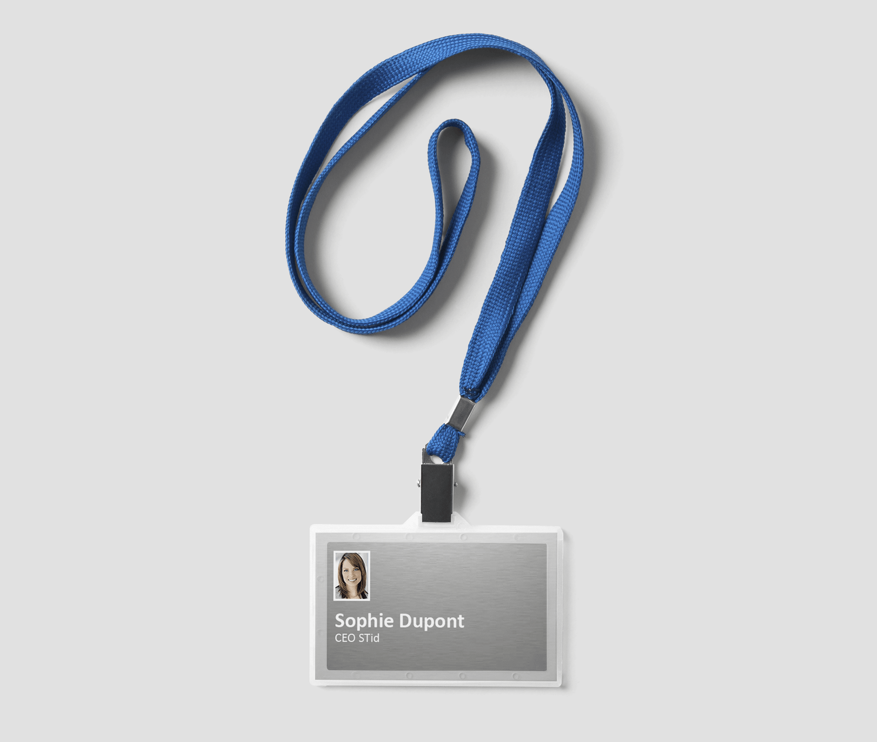Picture of a metallic effect printing credential solution for customization