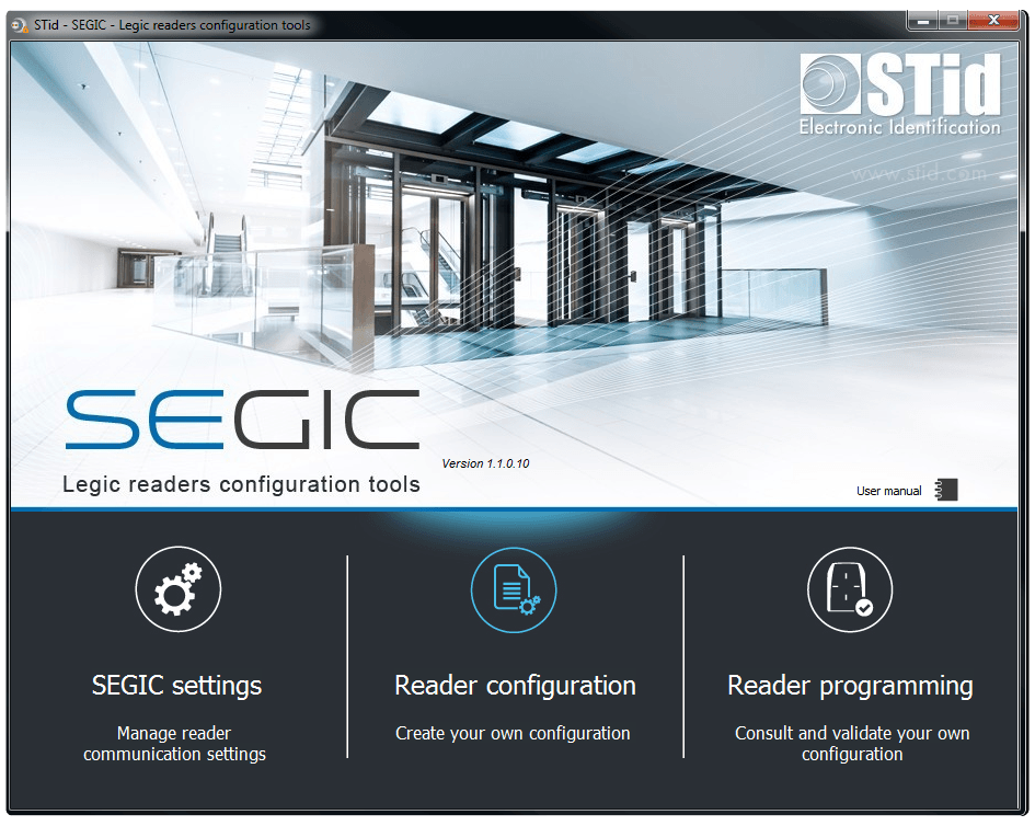 Configuration logiciel STid Segic - étape 1